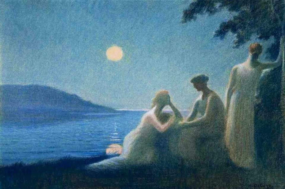 Sotto un raggio di luna, 1895
